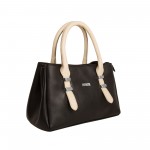 Beau Design Stylish  Black Color Imported PU Leather Handbag For Women's/Ladies/Girls